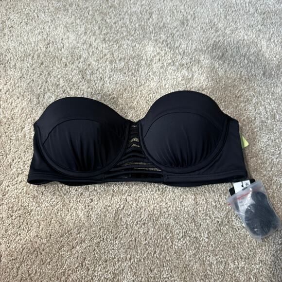 Sundazed Other - NWT Sundazed Black Multiway Wear Underwire Bikini Top Size 34B Moderate Padding